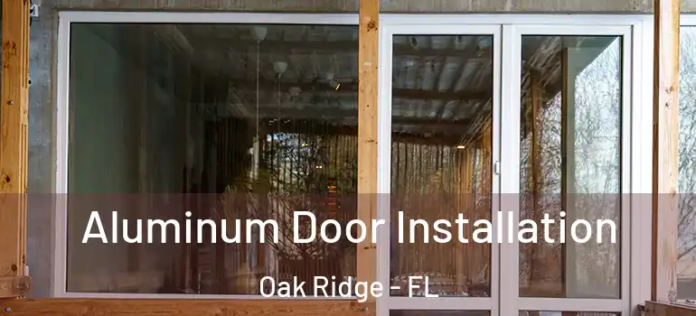  Aluminum Door Installation Oak Ridge - FL