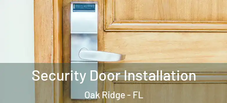 Security Door Installation Oak Ridge - FL