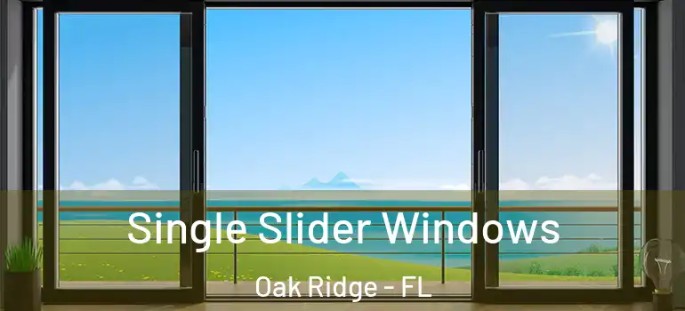  Single Slider Windows Oak Ridge - FL